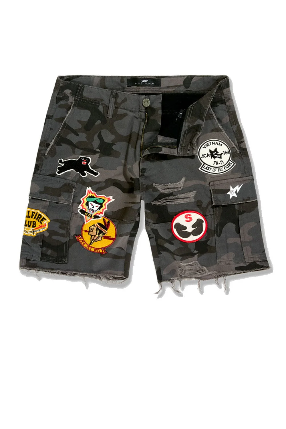 Big Men's War Angel Cargo Shorts - Image 5