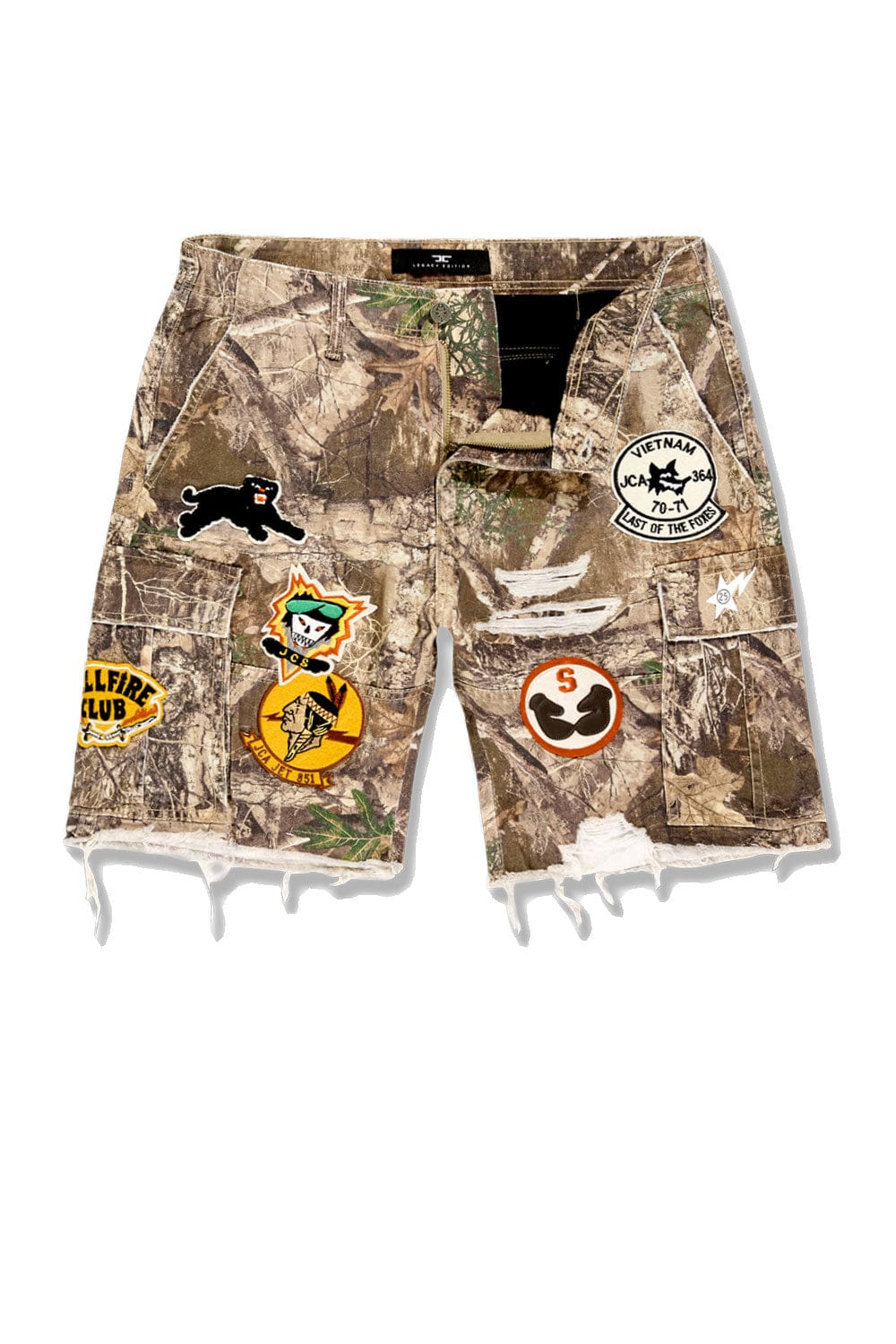 Big Men's War Angel Cargo Shorts - Image 9