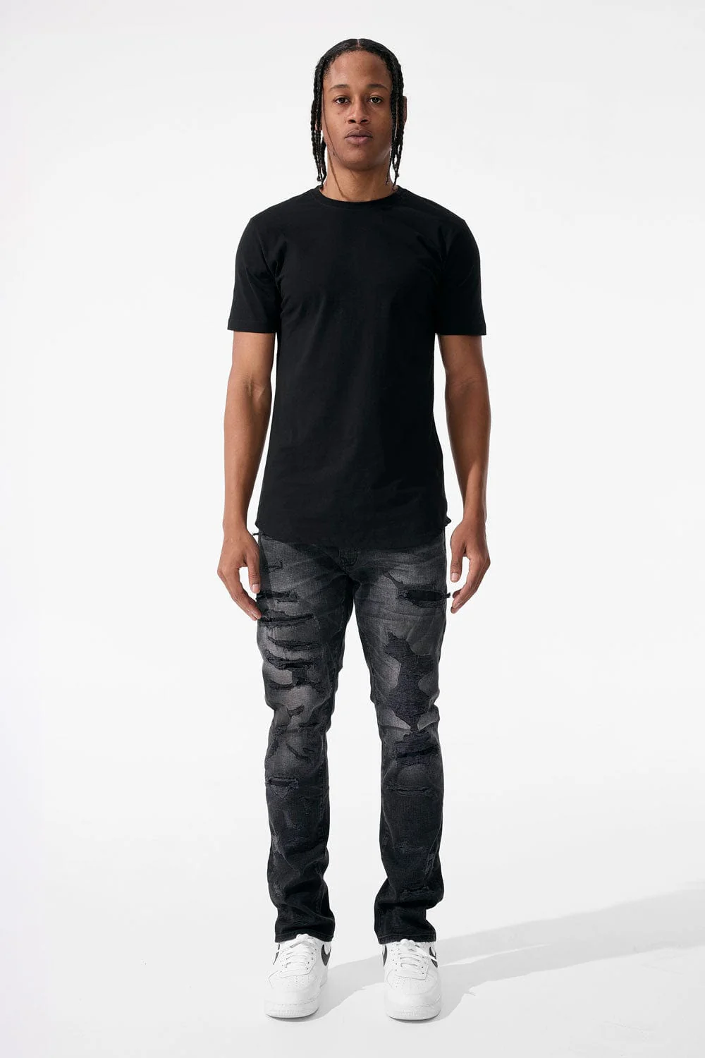 Straight Fit - Black Widow Denim (Black Shadow) - Collins Collection - Image 3