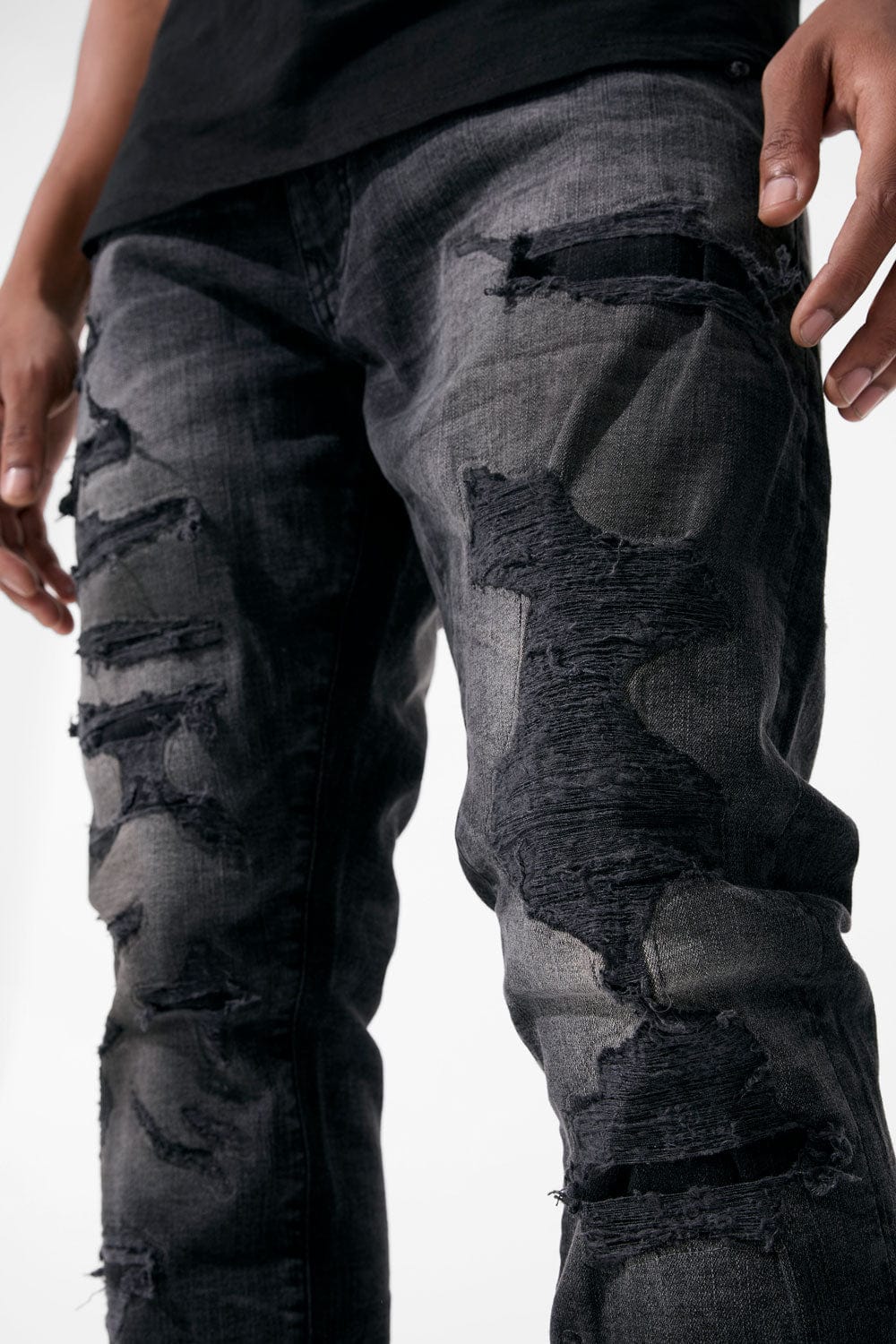 Straight Fit - Black Widow Denim (Black Shadow) - Collins Collection - Image 4