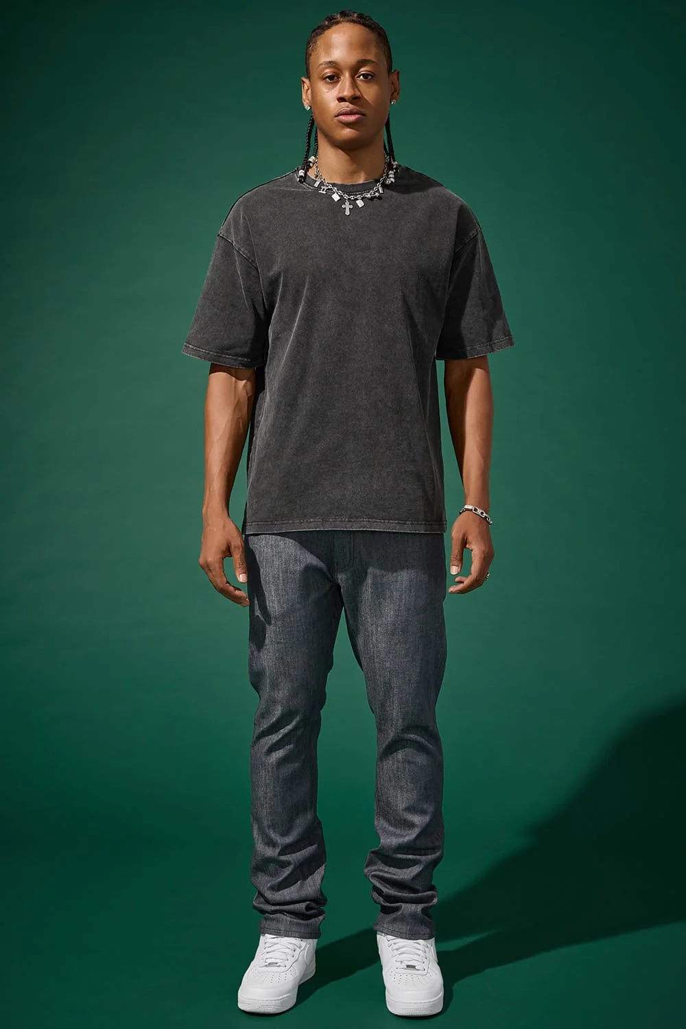 Straight Fit - Upper East Side Denim (Raw Grey) - Collins Collection - Image 3