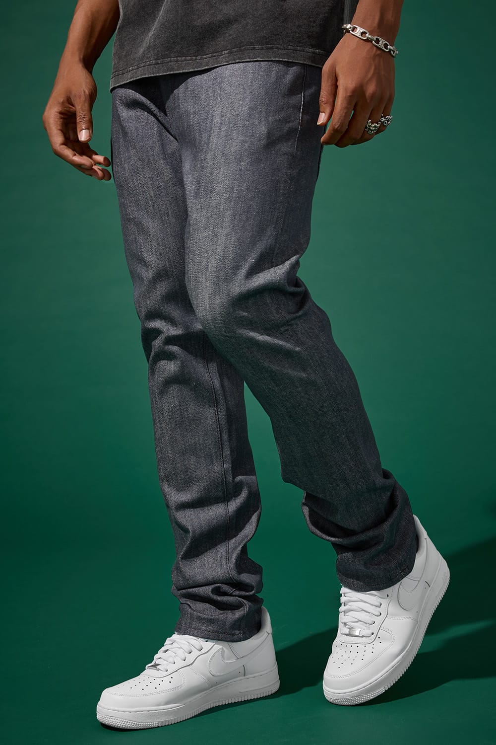Straight Fit - Upper East Side Denim (Raw Grey) - Collins Collection - Image 4