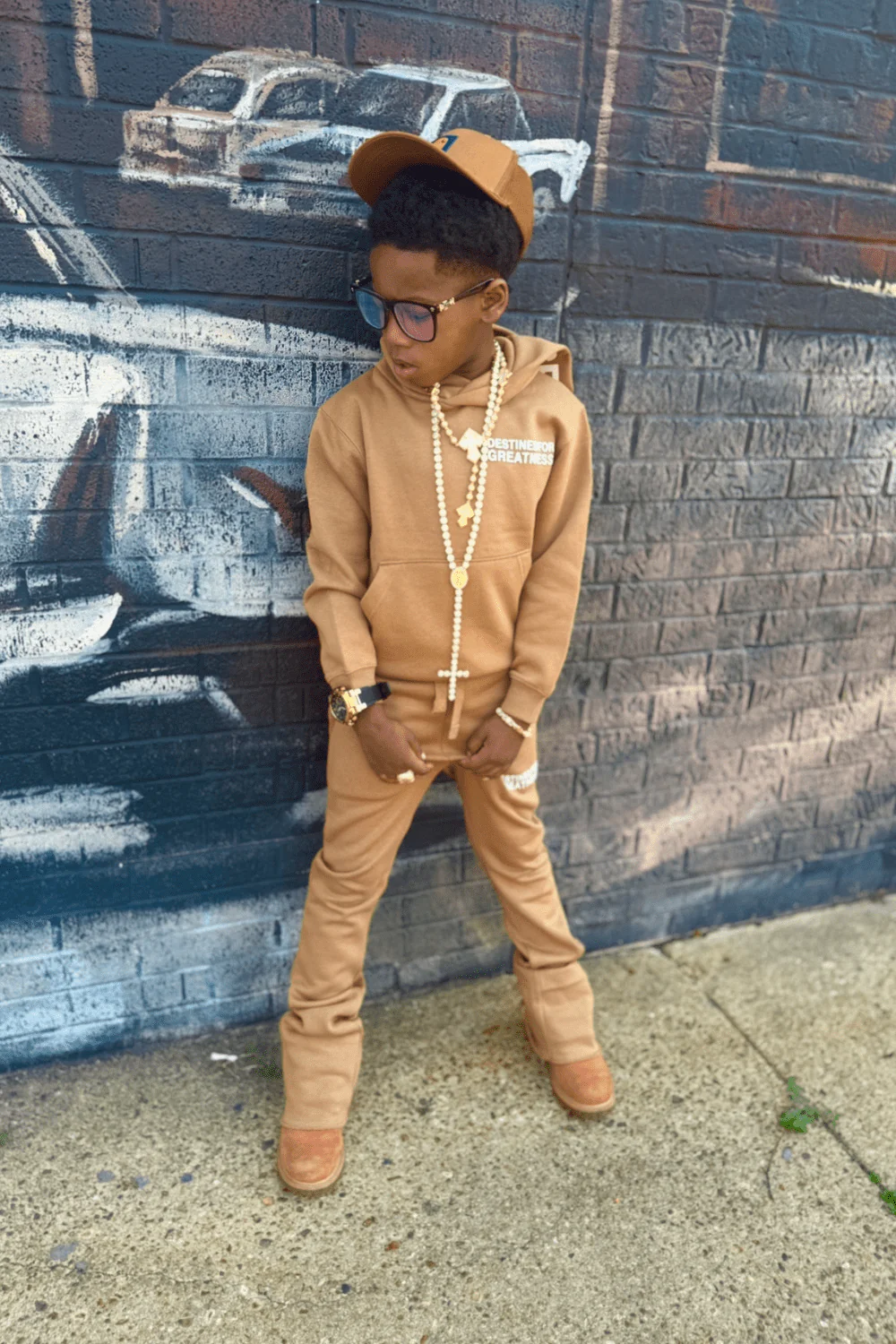 Kids Destined For Greatness Stacked Sweatpants - Image 42