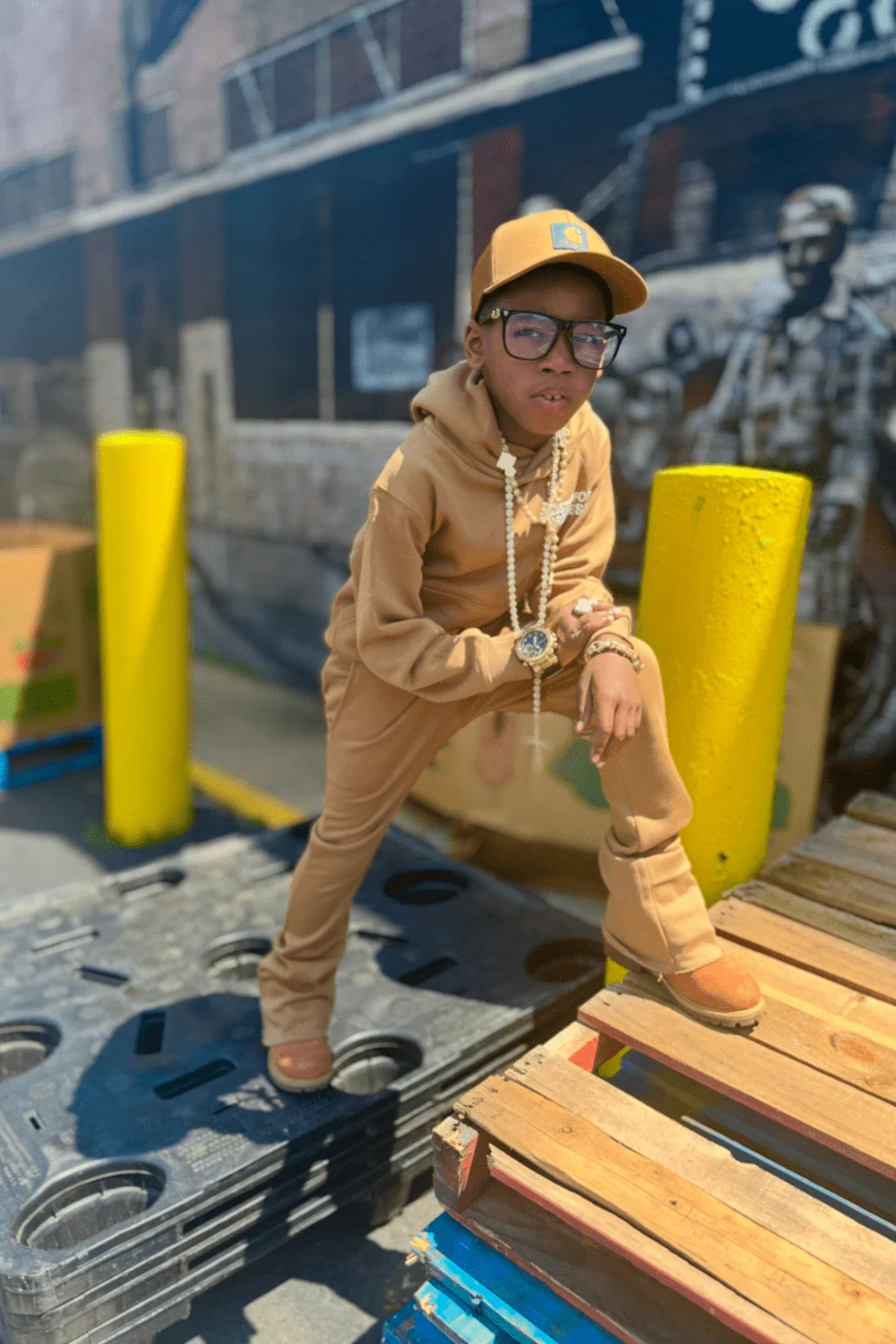 Kids Destined For Greatness Stacked Sweatpants - Image 45