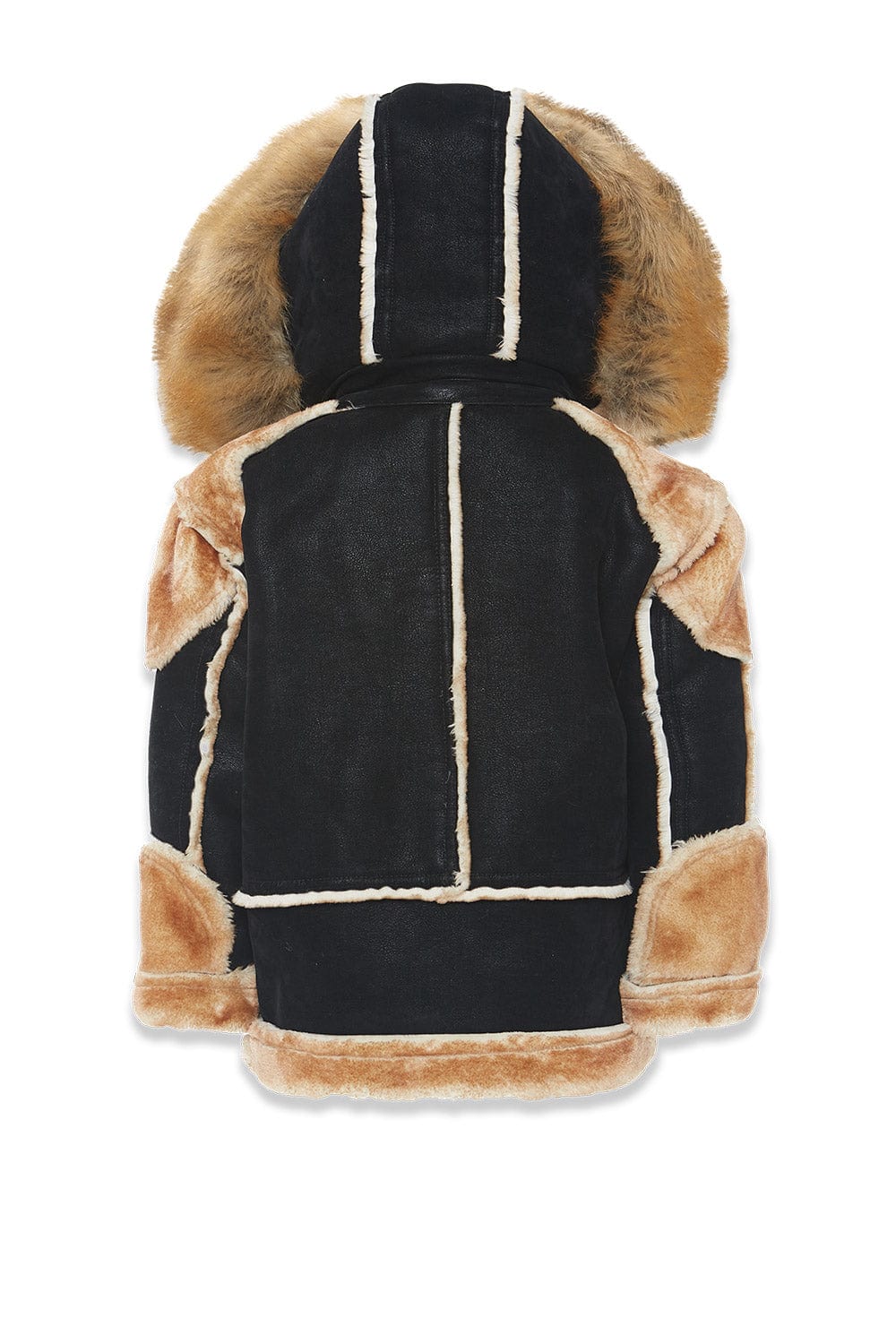 Kids El Jefe Shearling Moto Jacket (Black Coffee) - Image 6