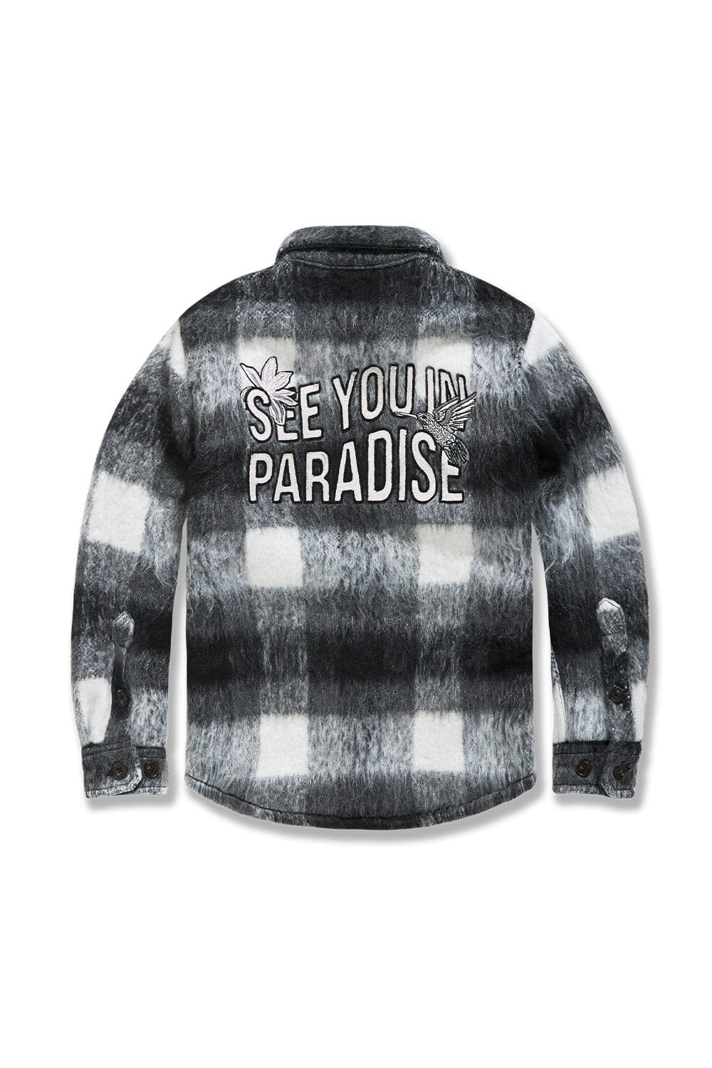 Kids Flannel Shacket (Black) - Image 2