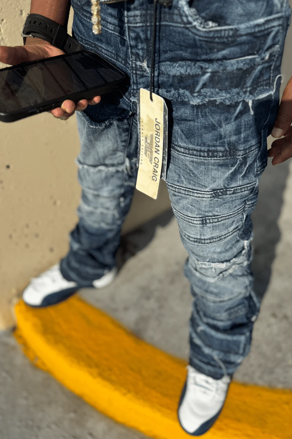 Kids Stacked Jason Denim (Deep Blue) - Image 2