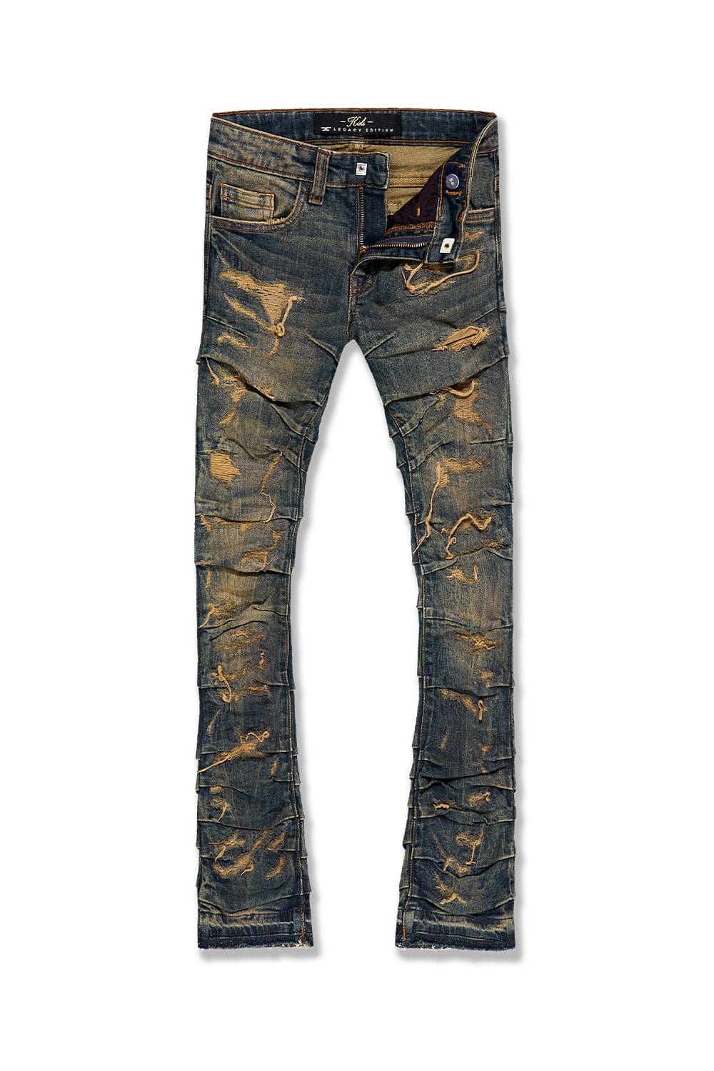 Kids Stacked Ripple Effect Denim 5 Pack #1 - Image 2