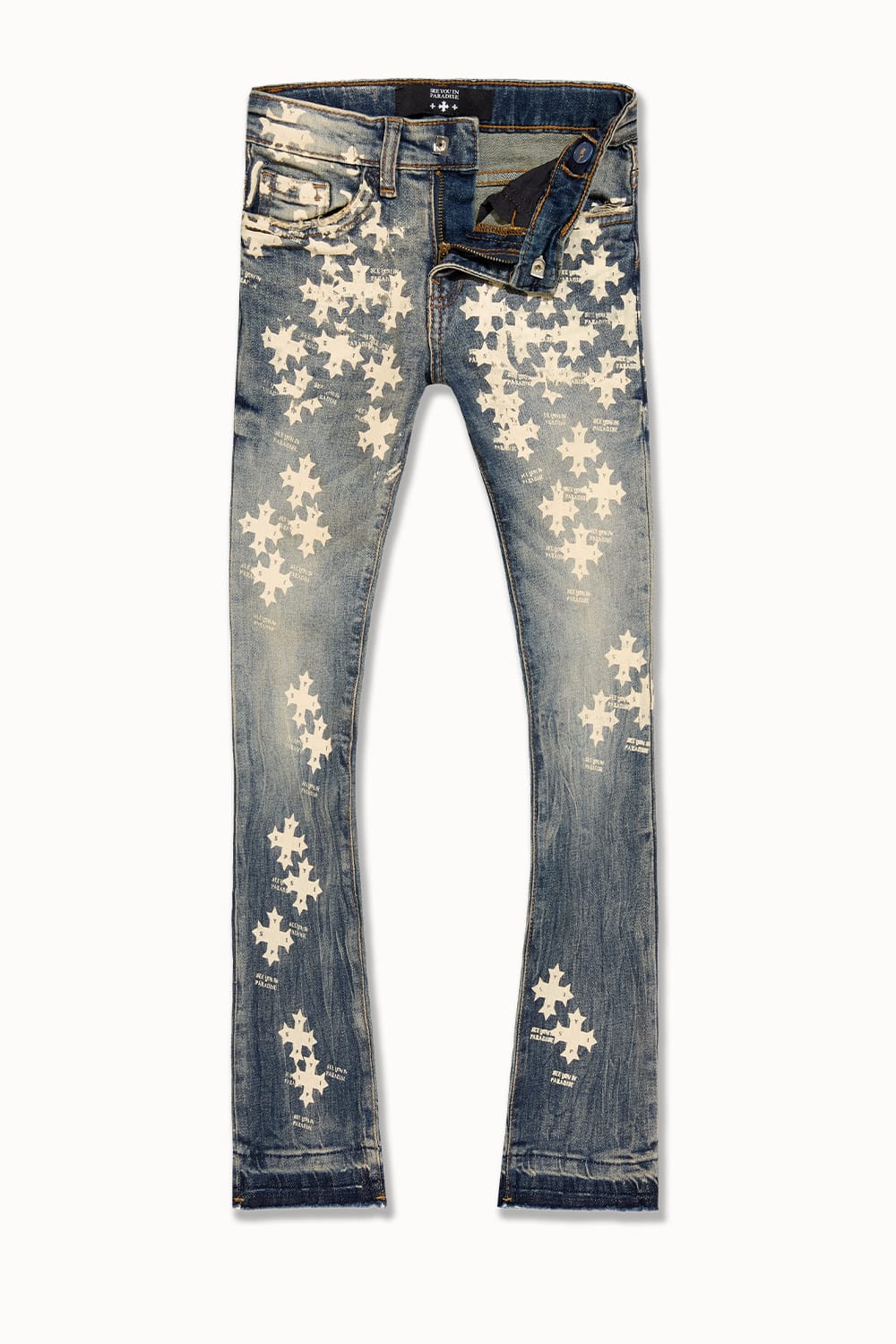 Kids Super Skinny Stacked Paradise Denim - Image 11