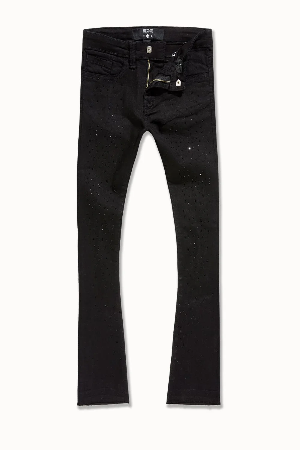 Kids Super Skinny Stacked Starry Night Denim