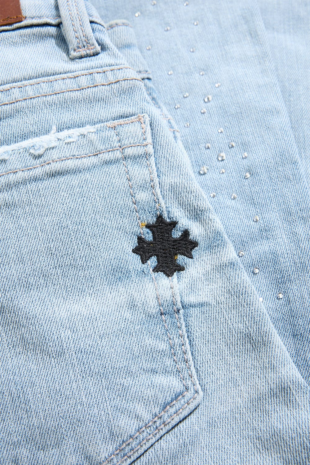 Kids Super Skinny Stacked Starry Night Denim - Image 18