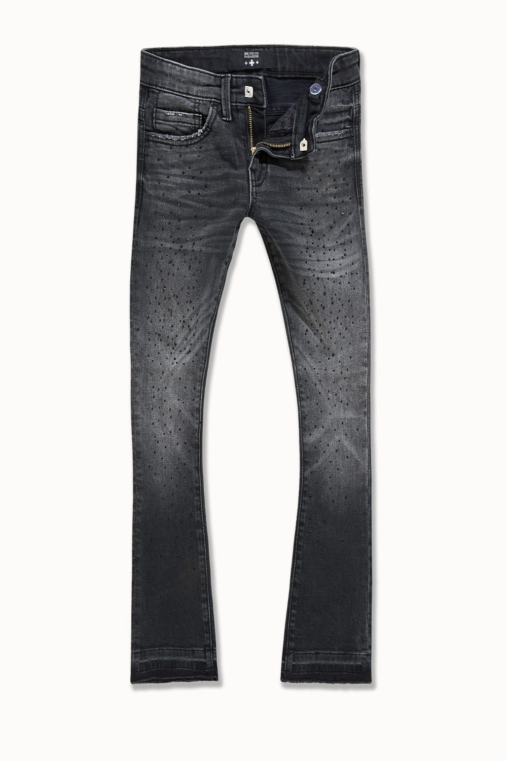 Kids Super Skinny Stacked Starry Night Denim - Image 5