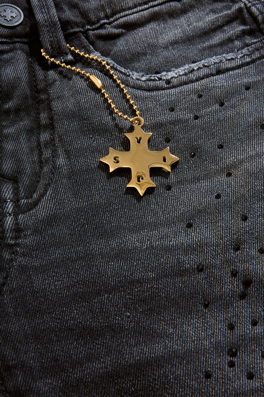 Kids Super Skinny Stacked Starry Night Denim - Image 6