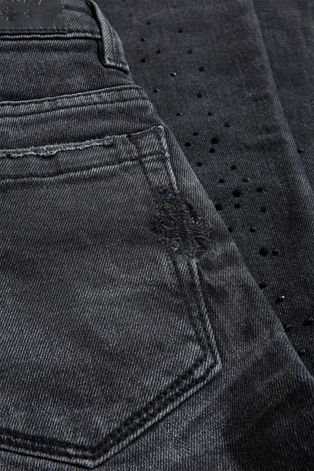 Kids Super Skinny Stacked Starry Night Denim - Image 8