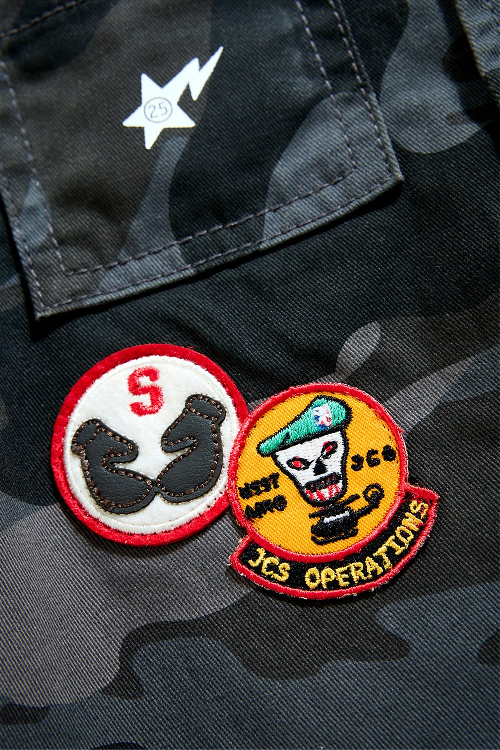 Kids War Angel Work Shirt (Black Camo) - Image 4