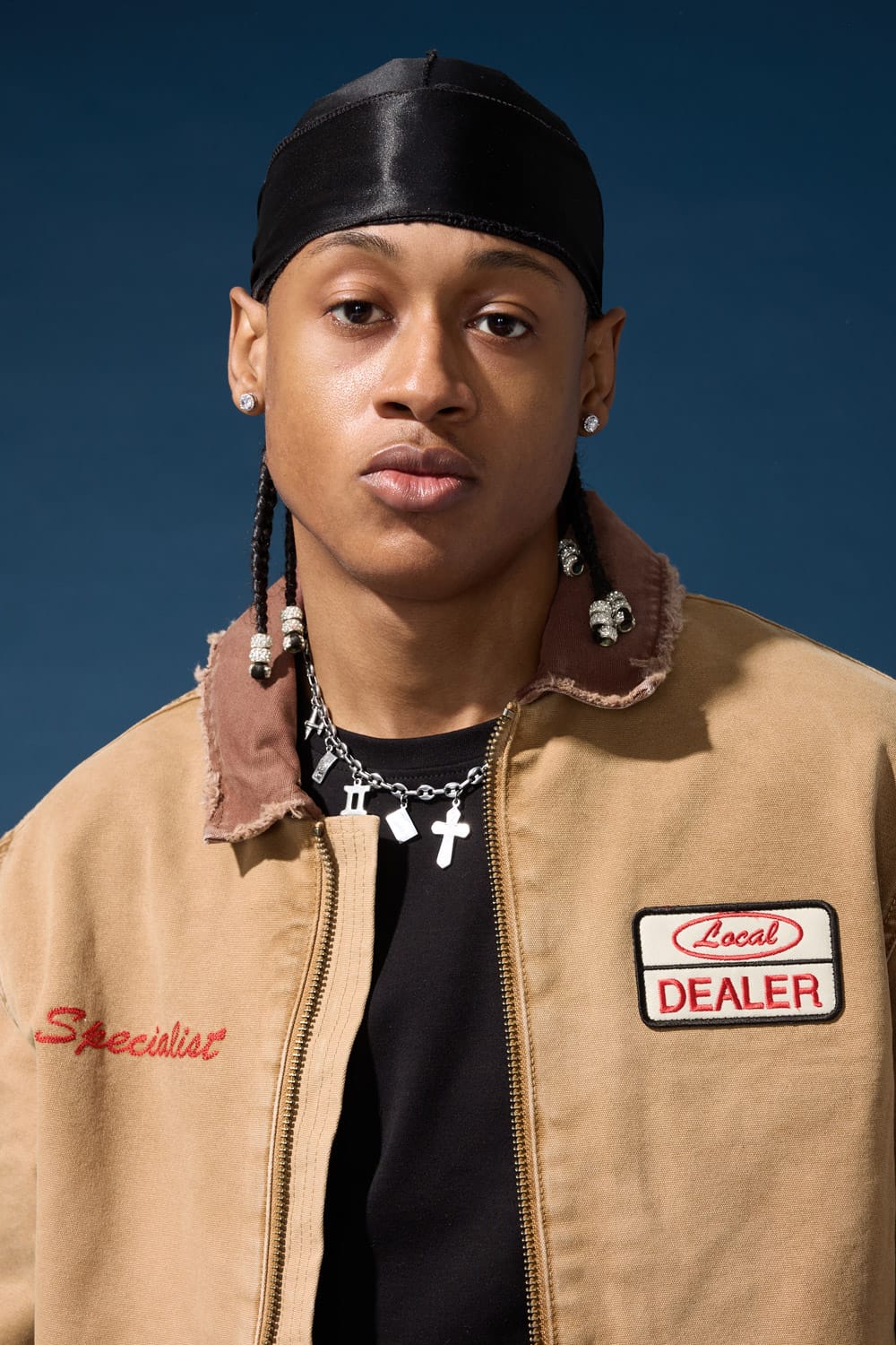 Local Dealer Zip Up Work Jacket (Khaki) - Image 3