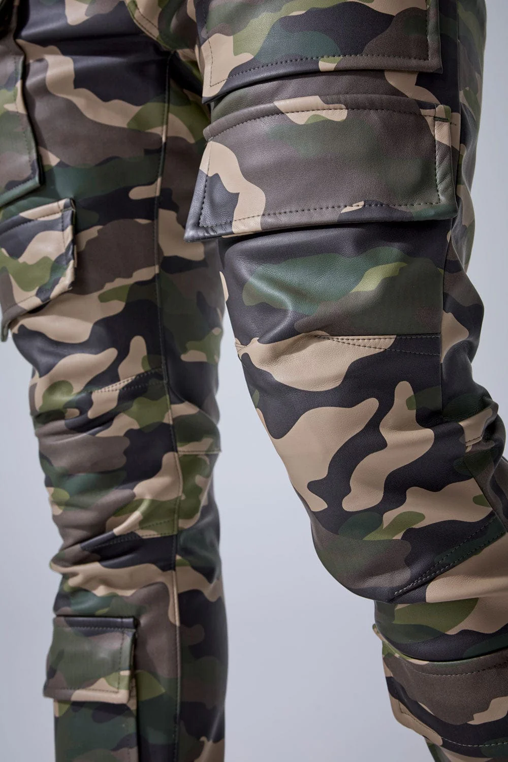 Skinny Stacked Fit - Thriller Camo Cargo Pants (Vintage Camo) - Ross Stacked Collection - Image 4