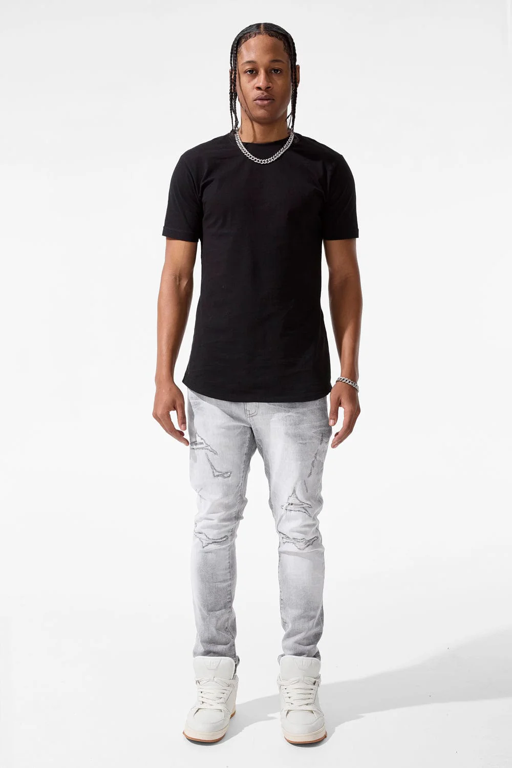 Slim Taper Fit - Driftwood Denim (Arctic Grey) - Sean Collection - Image 3