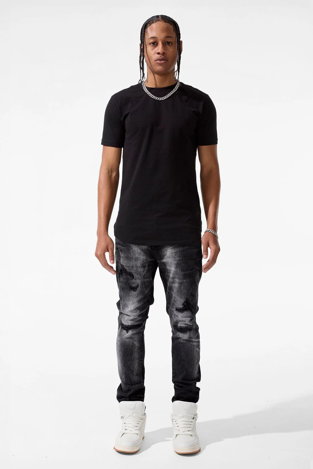 Slim Taper Fit - Driftwood Denim (Black Ice) - Sean Collection - Image 3