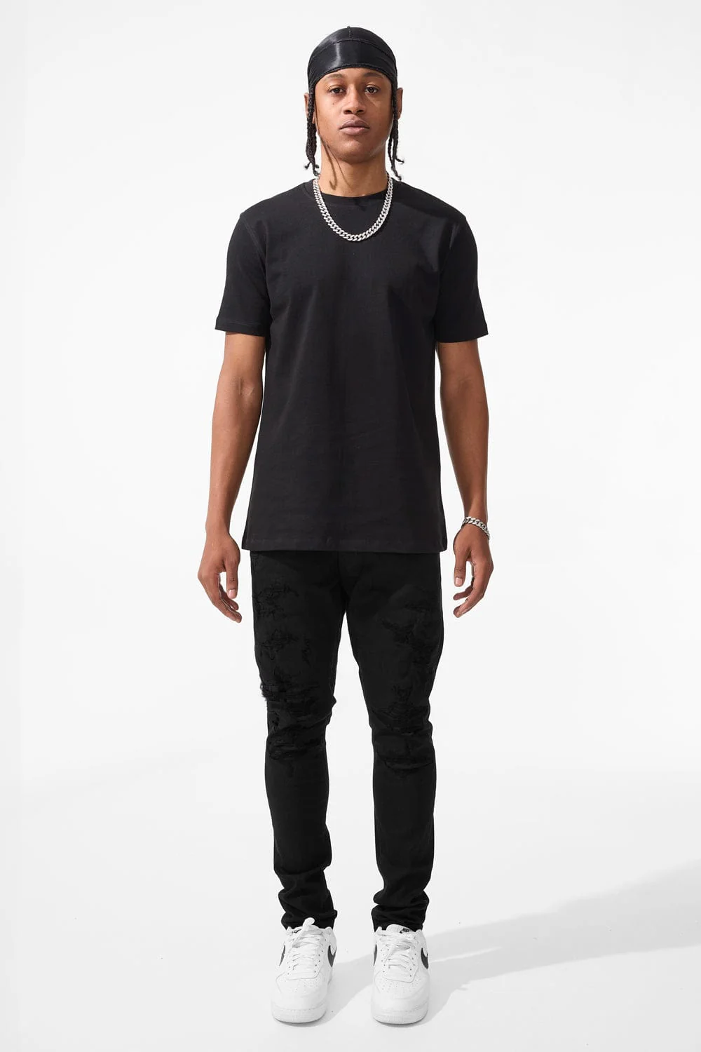 Slim Taper Fit - Stratosphere Denim (Jet Black) - Sean Collection - Image 4