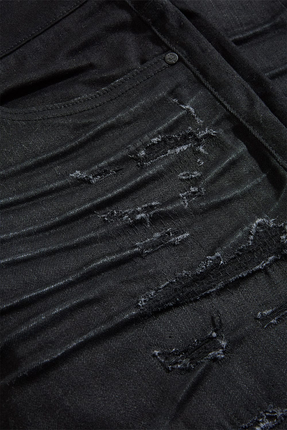 Straight Fit - Dyckman Denim (Polished Black) - Collins Collection - Image 4