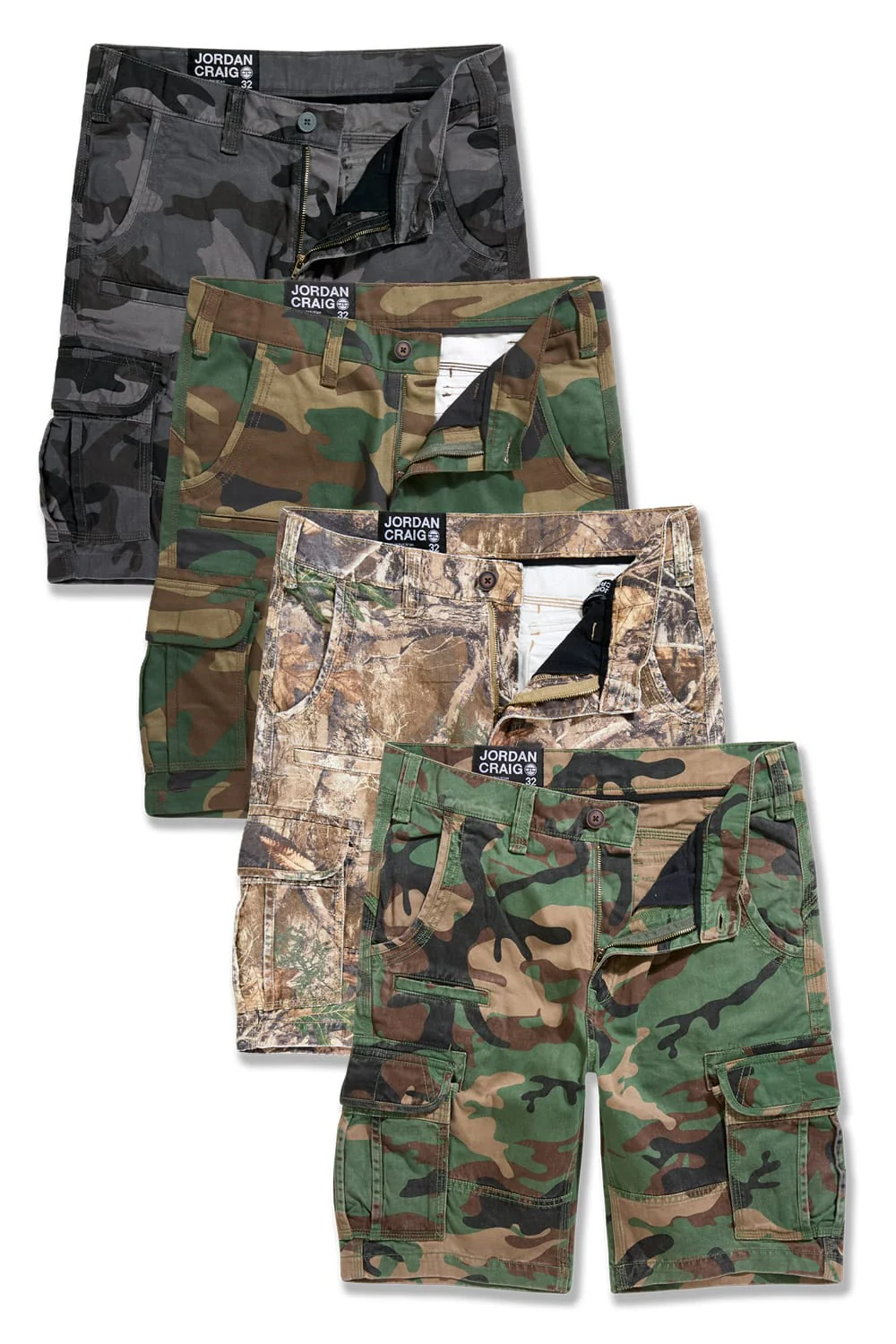 Xavier OG Camo Cargo Shorts 4 Pack